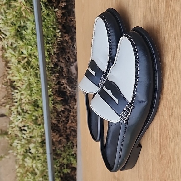 G.H. Bass & Co.Weejuns Black and White Mules Size 7 - Picture 3 of 11